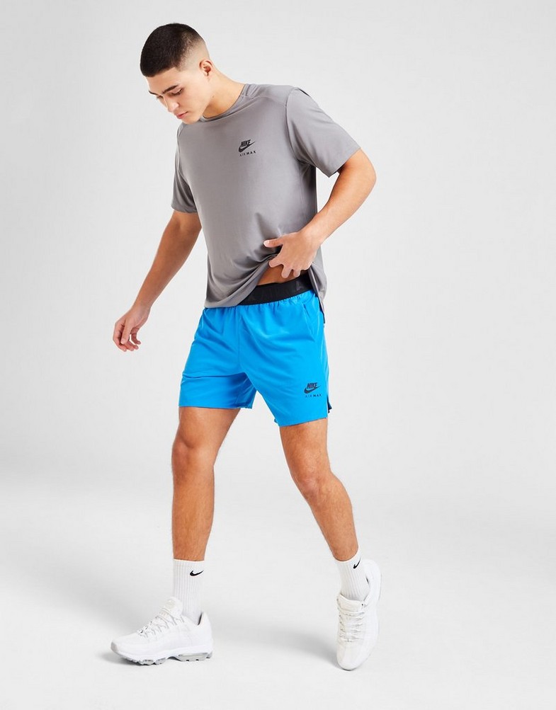 Krótkie spodenki, szorty męskie NIKE SZORTY M NSW AIR MAX TC ST WV SHORTS FB2493-406 Niebieski