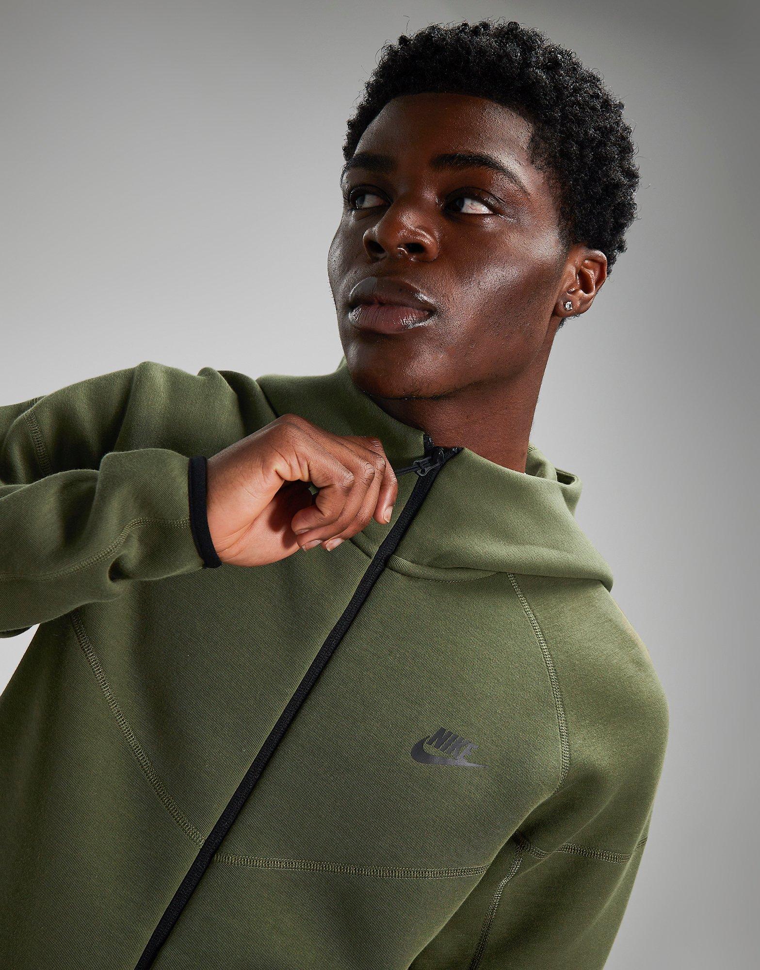 Pánska mikina NIKE MIKINA S KAPUCŇOU M NK TCH FLC FB7921-222 Khaki