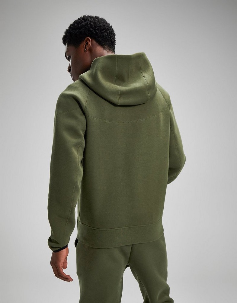 Bluza męska NIKE BLUZA ROZPINANA Z KAPTUREM M NK TCH FLC FB7921-222 Khaki