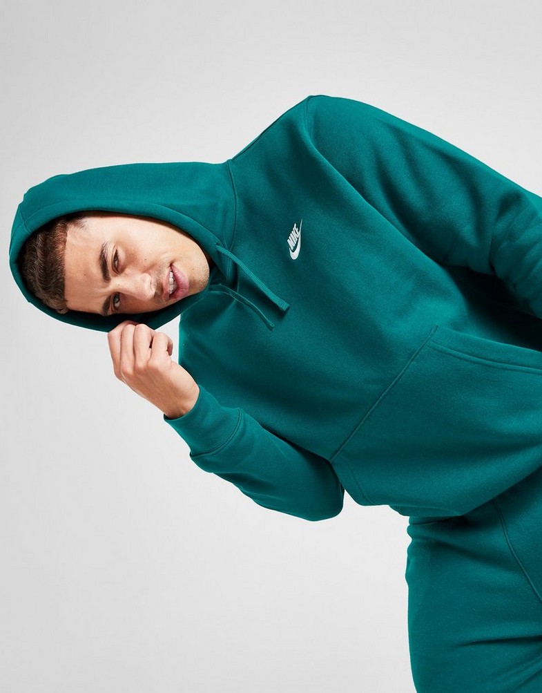 Pánska mikina NIKE MIKINA S KAPUCŇOU NIKE SPORTSWEAR CLUB BV2654-381 Modrá