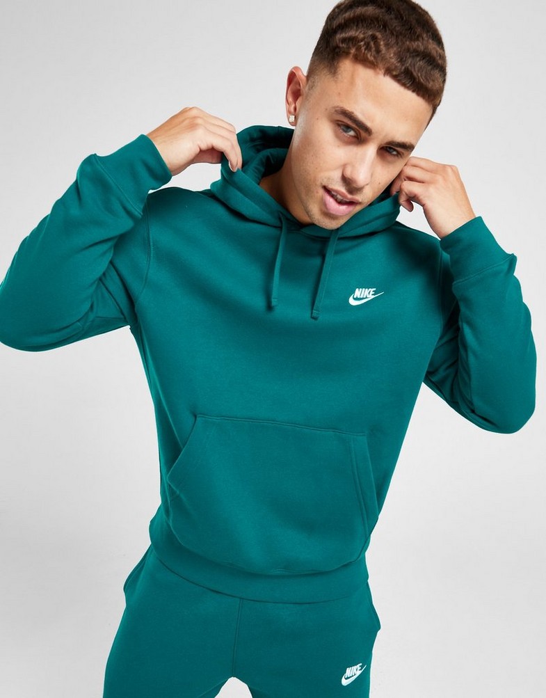Pánska mikina NIKE MIKINA S KAPUCŇOU NIKE SPORTSWEAR CLUB BV2654-381 Modrá
