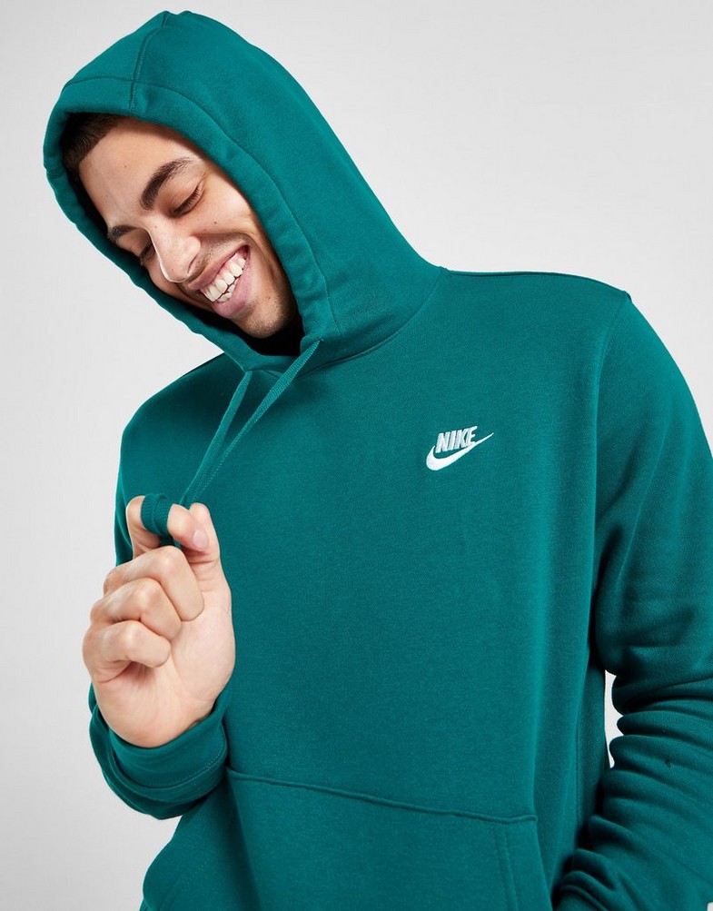 Pánska mikina NIKE MIKINA S KAPUCŇOU NIKE SPORTSWEAR CLUB BV2654-381 Modrá