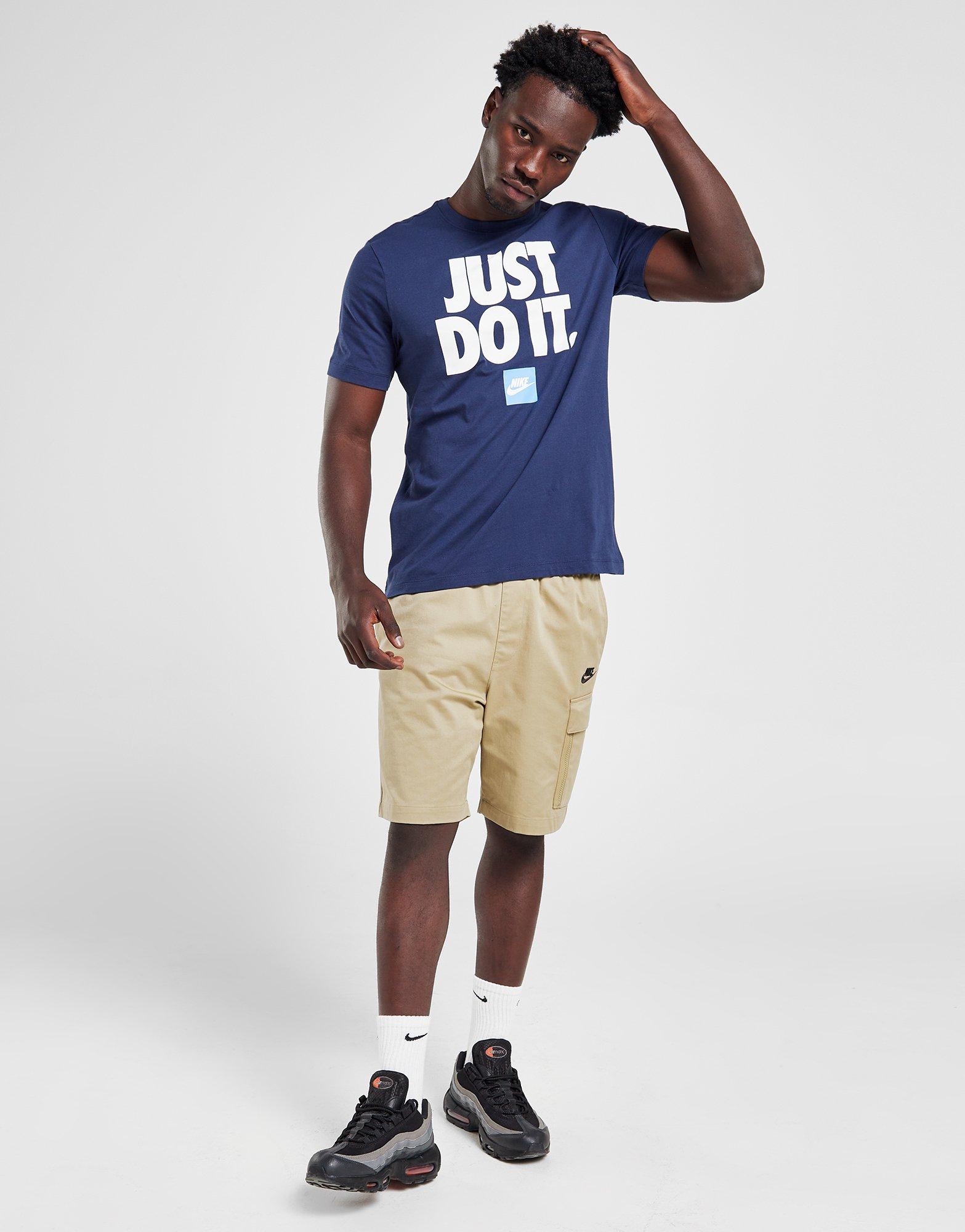 Férfi póló NIKE PÓLÓ M NSW TEE FRAN JDI VERBIAGE DZ2989-410 Sötétkék