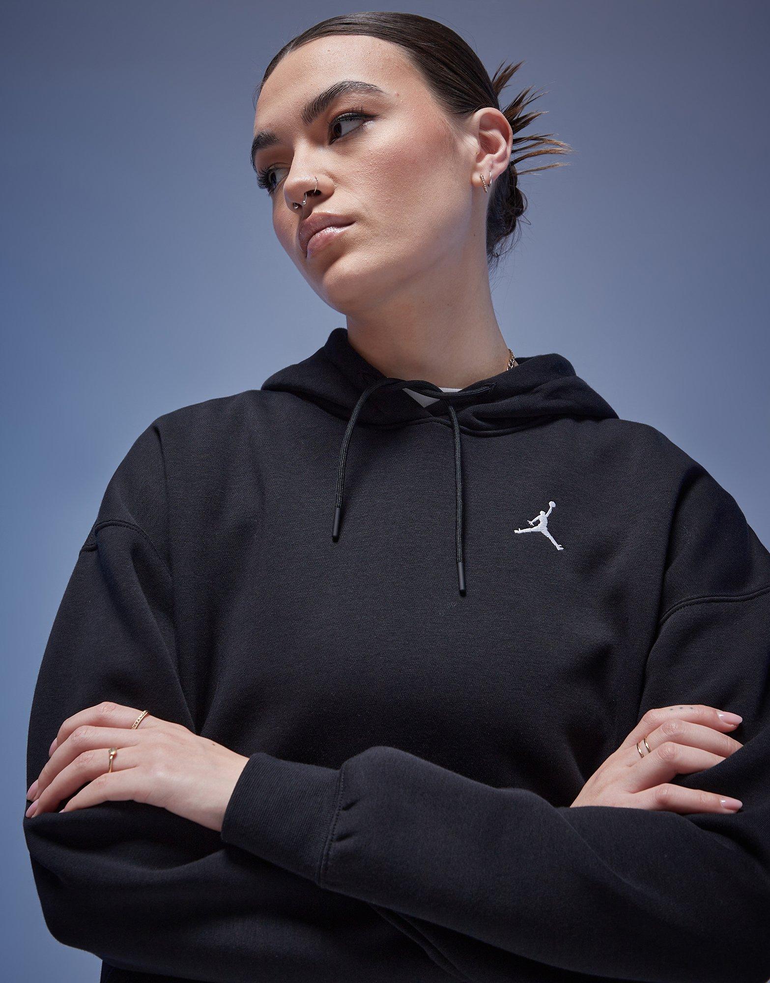 Ženski gornji dio trenirke JORDAN VESTA S KAPULJAČOM W J BRKLN FLC PO 2 FN4488-010 crna