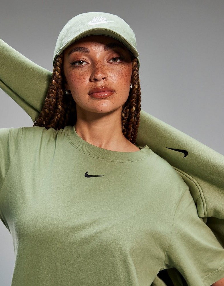Moteriški marškinėliai NIKE MARŠKINĖLIAI W NSW TEE ESSNTL LBR FD4149-386 Rusvai žalsva