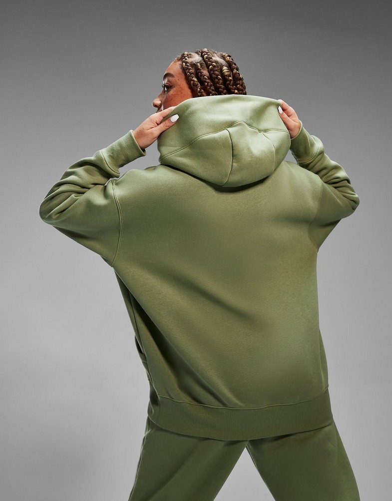 Bluza damska NIKE BLUZA Z KAPTUREM W NSW PHNX FLC OS PO HOODIE DQ5860-386 Khaki