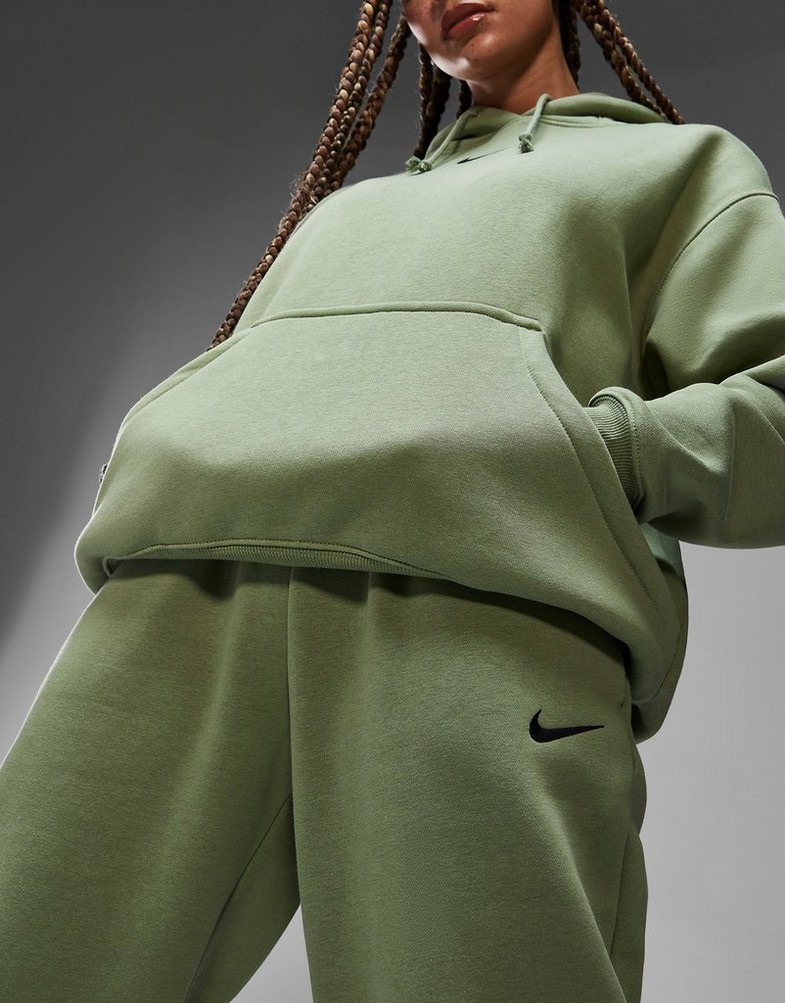 NIKE SPODNIE W NSW PHNX FLC HR OS PANT DQ5887-386 Khaki