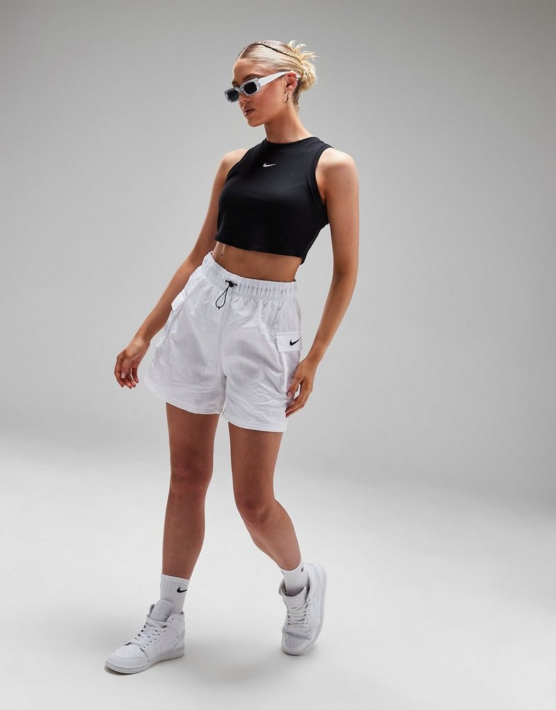 Жіночі футболки NIKE ФУТБОЛКА W NSW ESSNTL RIB CRP МАЙКА FB8279-010 Чорний