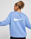 NIKE BLUZA W NSW PHNX FLC OS CREW PRNT SW