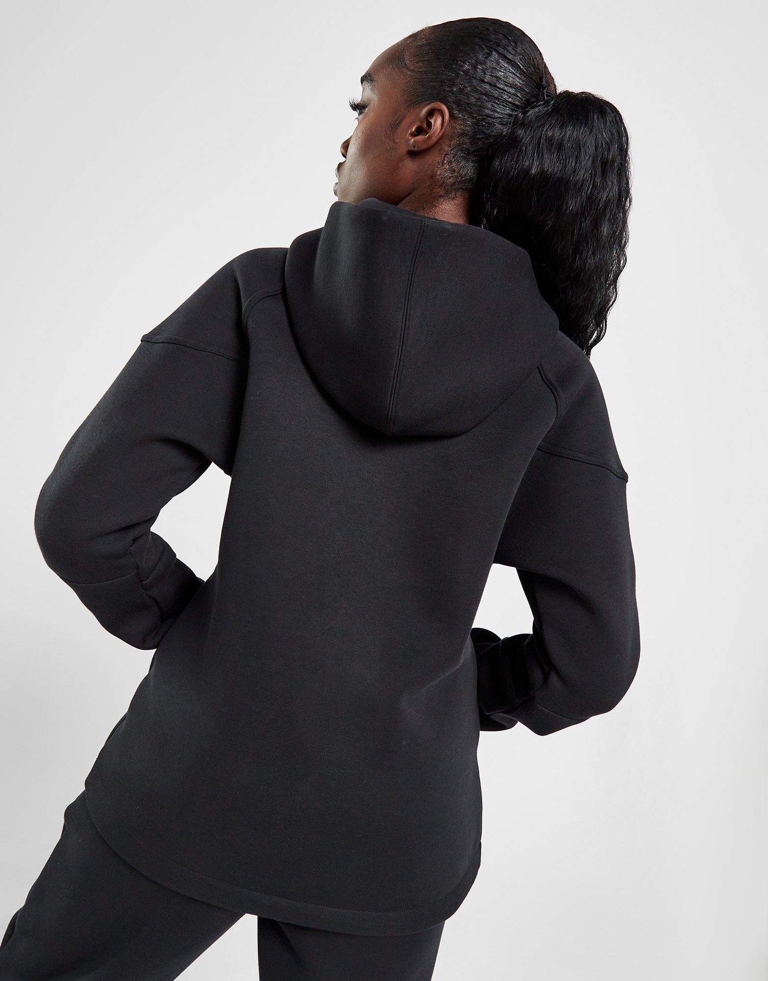 Bluză pentru femei NIKE BLUZĂ CU GLUGĂ W NSW TCH FLC WR FZ HDY FB8338-010 Negru