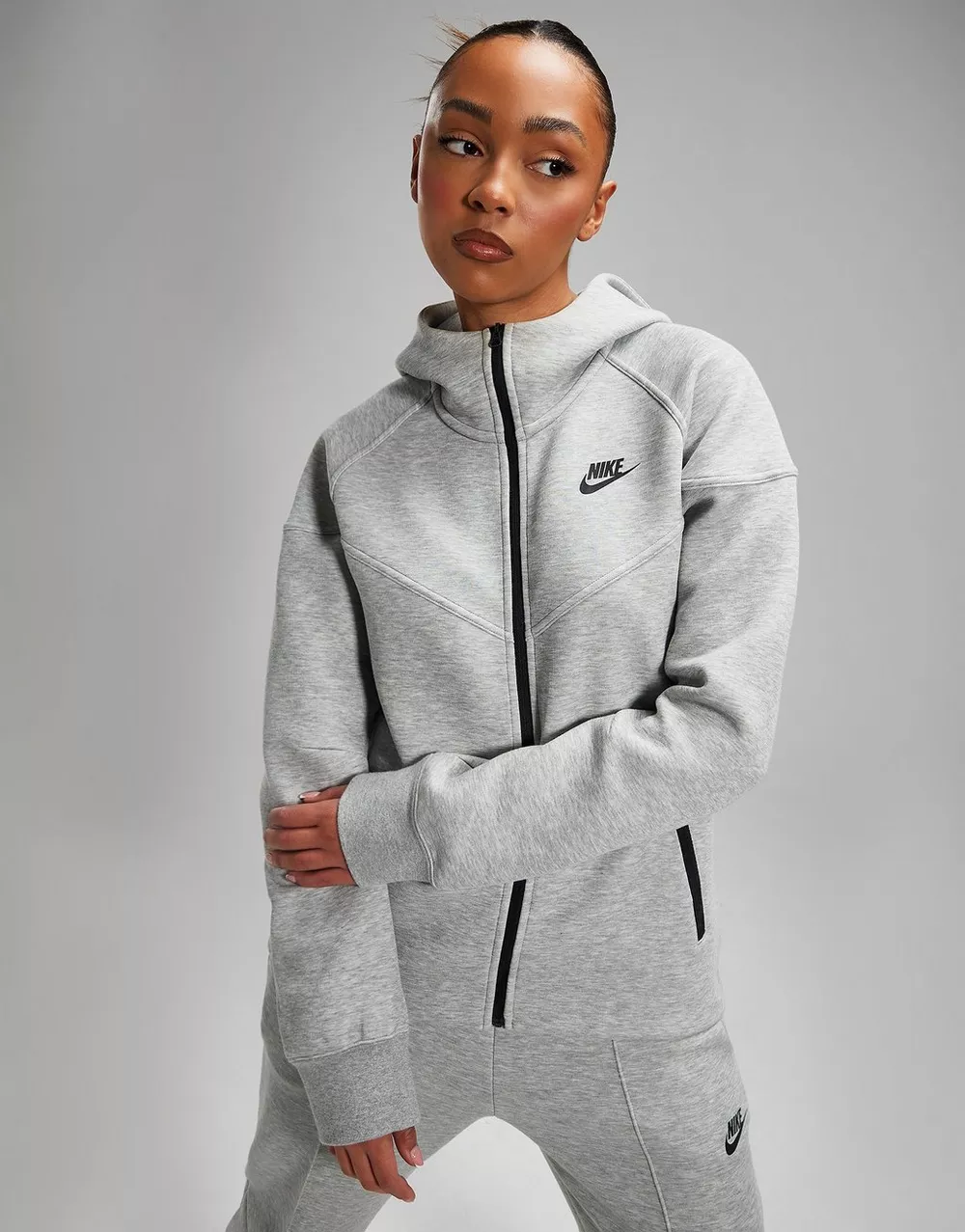 NIKE КОФТА З КАПЮШОНОМ W NSW TCH FLC WR FZ HDY, фото 1 з 5