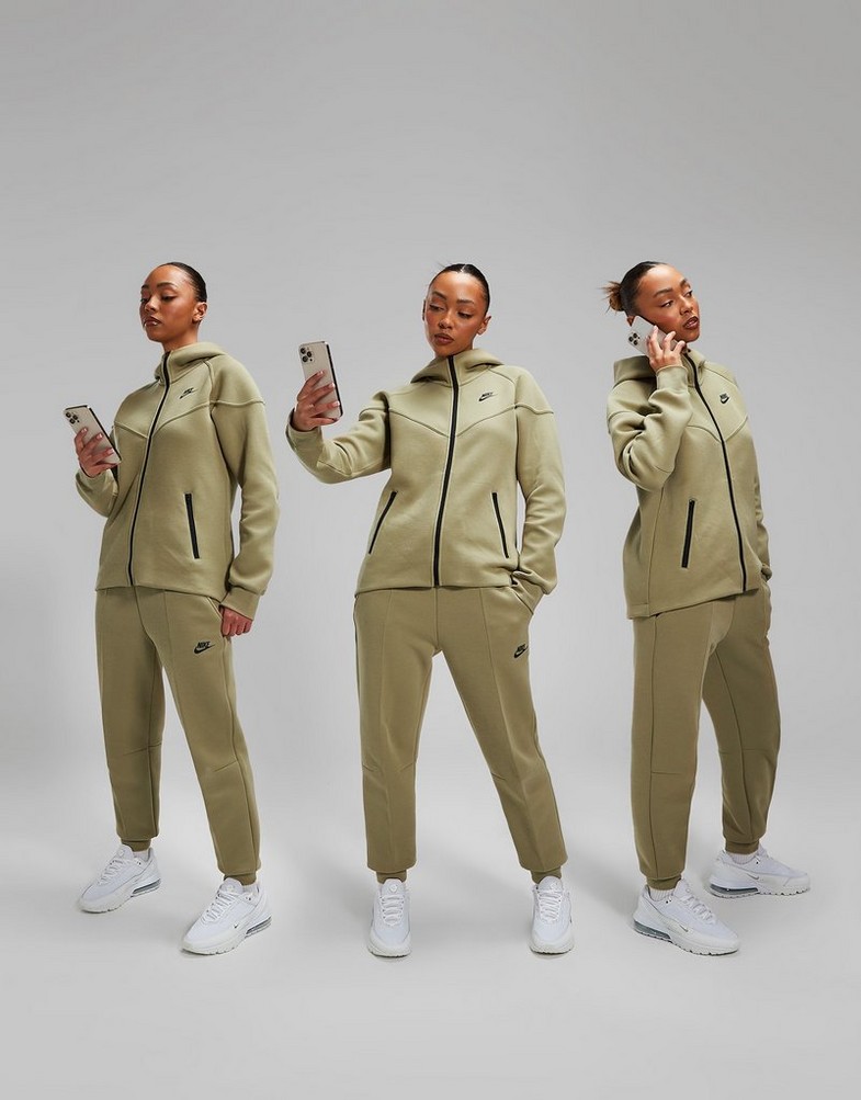 Жіночі штани NIKE ШТАНИ W NSW TCH FLC MR JGGR FB8330-276 Хакі