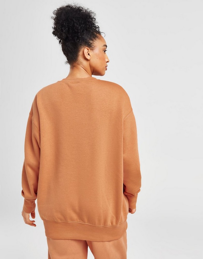 Bluza damska NIKE BLUZA Z KAPTUREM W NSW PHNX FLC OS CREW DQ5733-225 Pomarańczowy