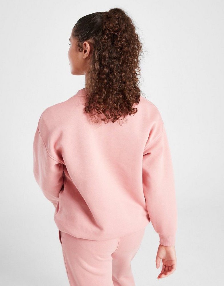 Detská mikina NIKE MIKINA G NSW CLUB FLC OVRSZD CREW GIRL FD2923-618 Růžová