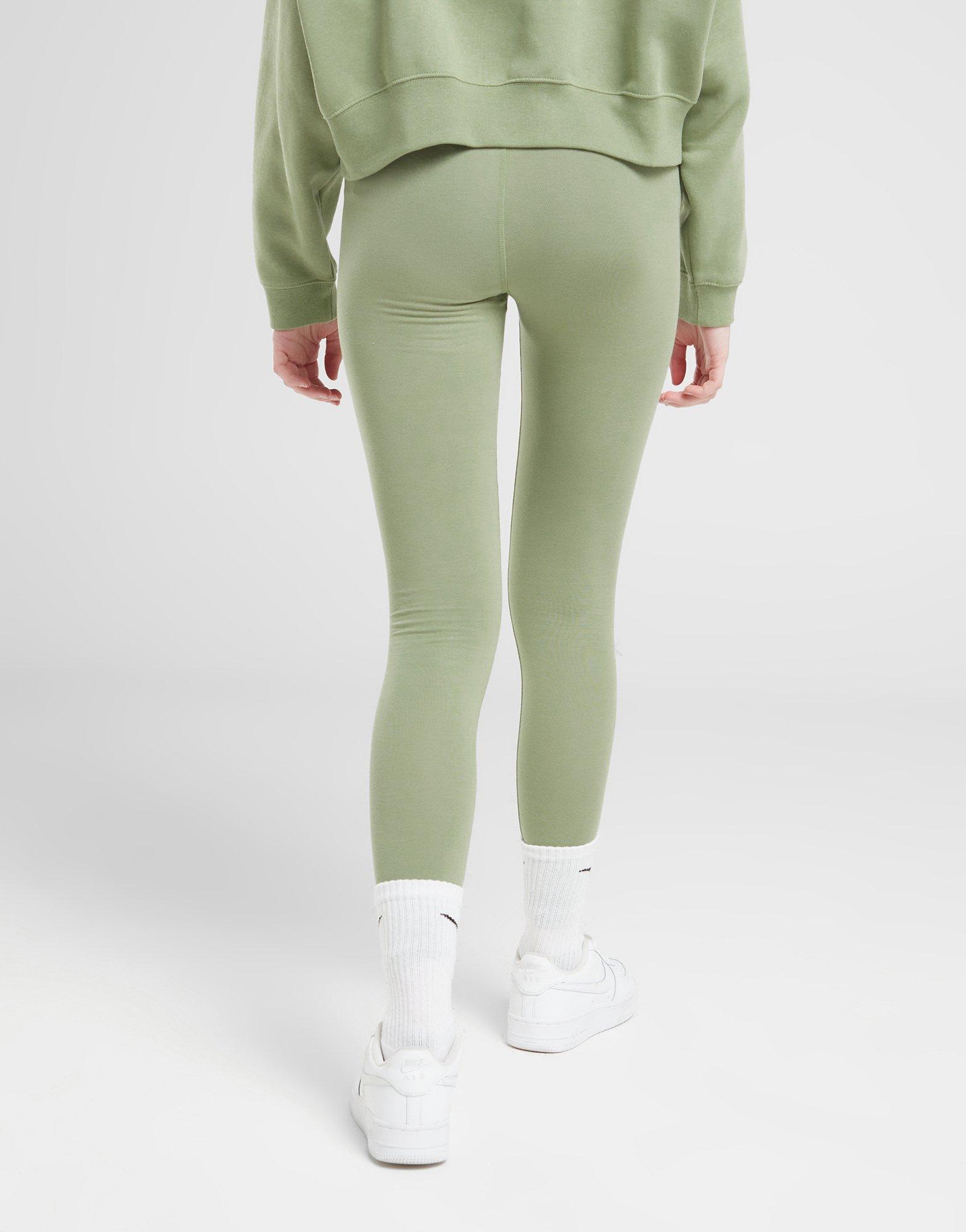 Dječje hlače NIKE TAJICE G NSW FAV TREND HW LGGNG PRNT FN7718-386 zelena