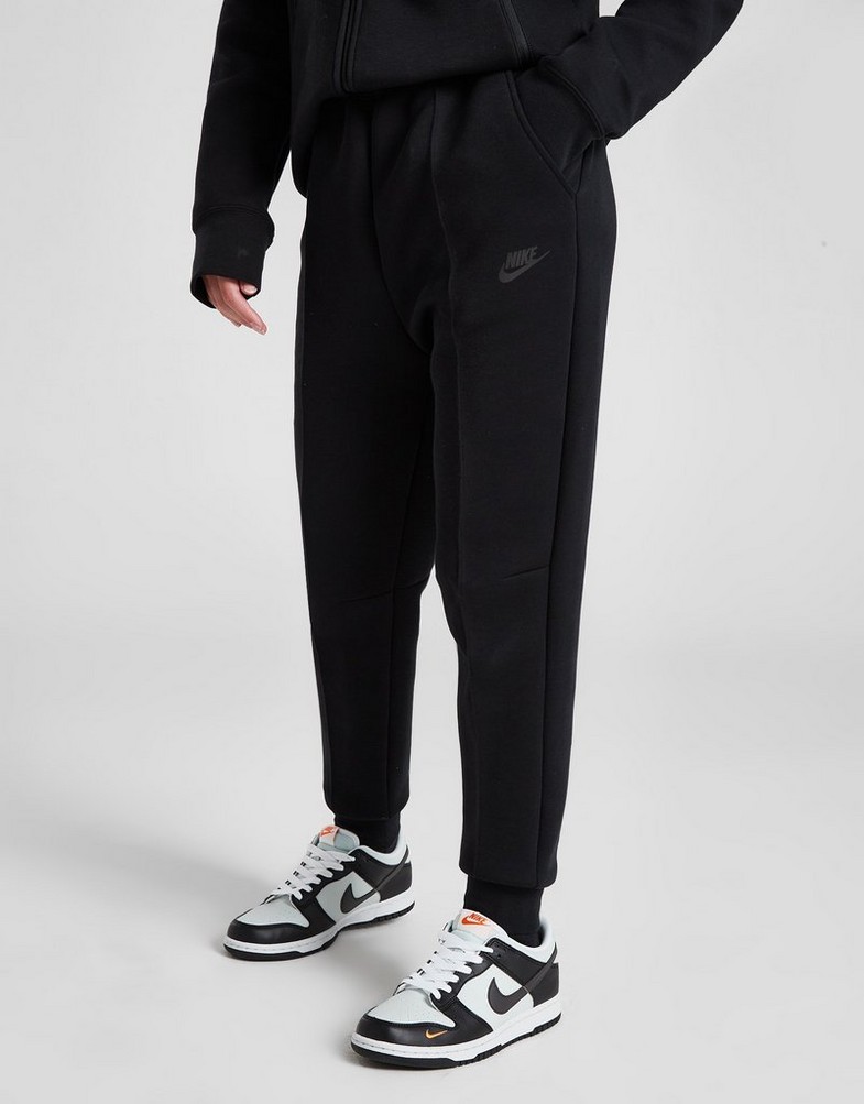 NIKE SPODNIE NSW TCH FLC JGGR GIRL FD2975-010 Czarny