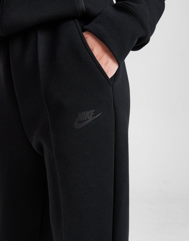 NIKE SPODNIE NSW TCH FLC JGGR GIRL FD2975-010 Czarny