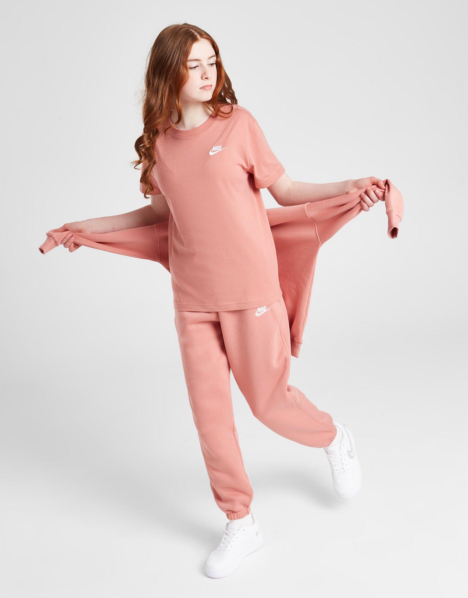 Vaikiški marškinėliai NIKE MARŠKINĖLIAI G NSW TEE CLUB SS GIRL FD0927-618 Rožinė