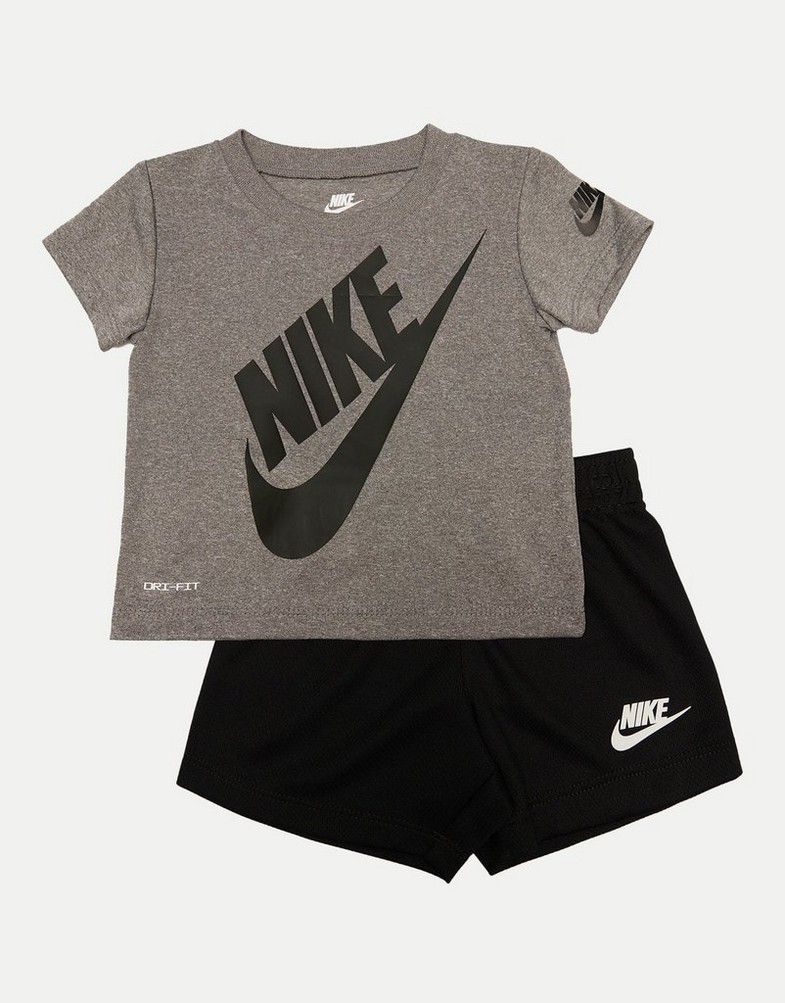 Komplet dresowy dziecięcy NIKE KOMPLET FUTURA T/SH ST BLK/GRY