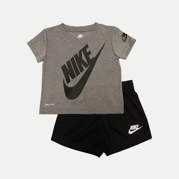Trening pentru copii NIKE SET FUTURA T/SH ST BLK/GRY