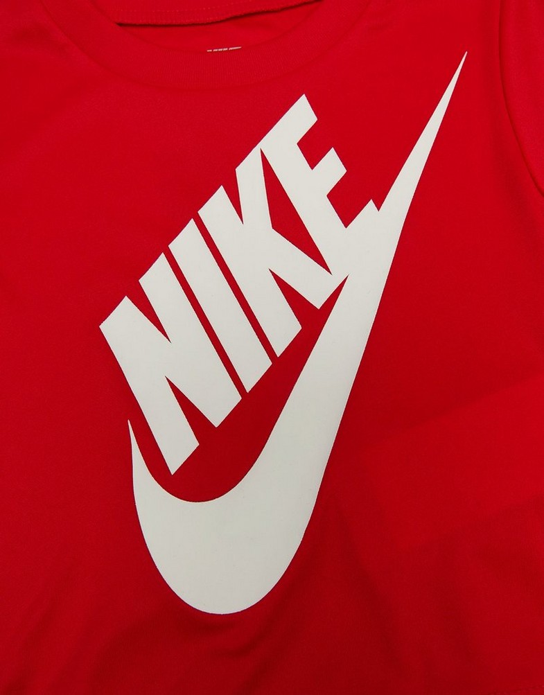 Gyerek melegítőszett NIKE SZETT FUTURA T/SH ST BLK/RED