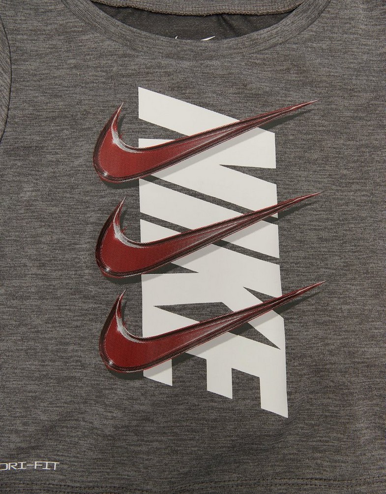 Дитячі спортивні костюми NIKE КОМПЛЕКТ RPT SWSH T/SH ST BLK/GRY 66K445-K6J Сірий