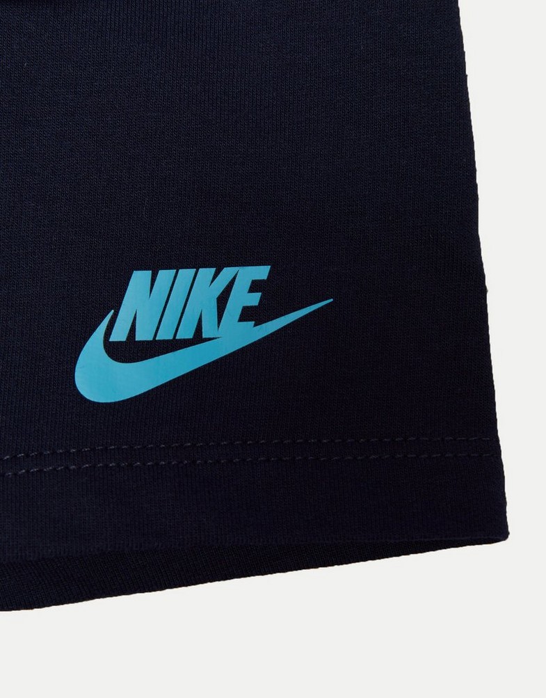 Komplet dresowy dziecięcy NIKE KOMPLET L'LGO T/SH ST BLU/NY