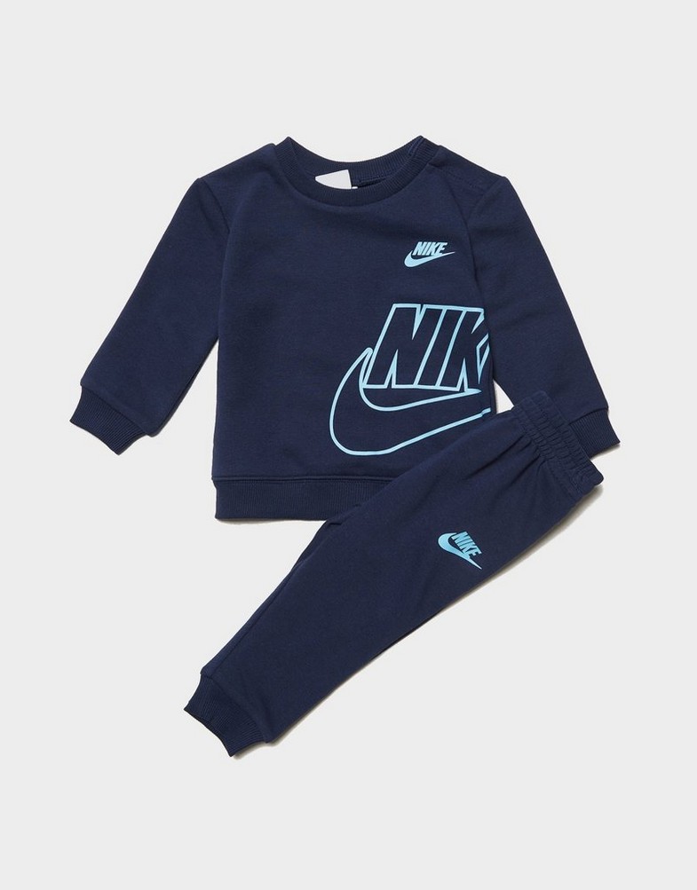 Trening pentru copii NIKE SET B NSW FT ICON CREW SET B 66L734-U90 Bleumarin