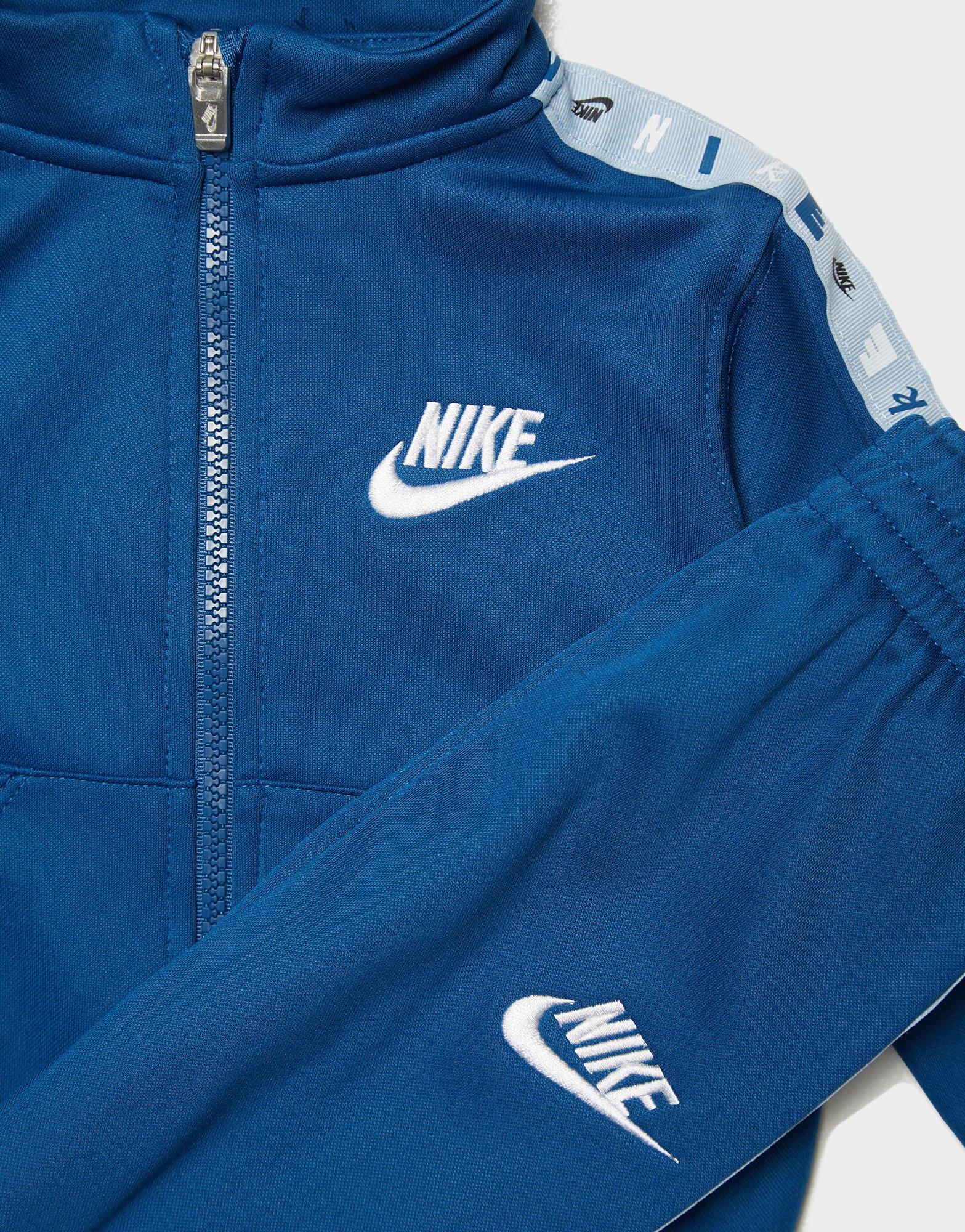 Komplet dresowy dziecięcy NIKE KOMPLET B NSW CLUB SSNL TRICOT SET B 66L774-B2S Granatowy