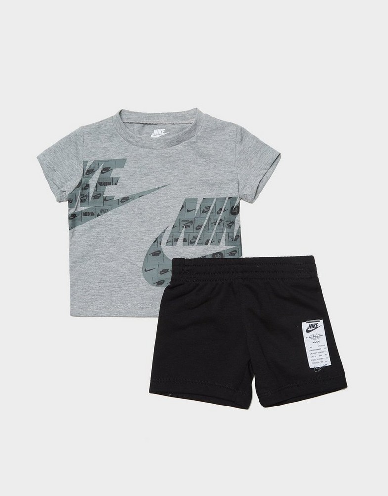 Дитячі спортивні костюми NIKE КОМПЛЕКТ B NSW CLUB SPLTY FT SHORT SET B 66L775-023 Чорний