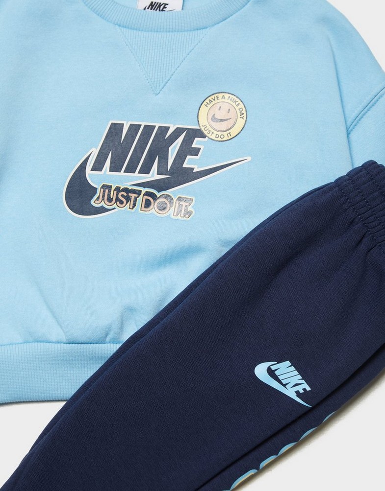 Gyerek melegítőszett NIKE SZETT SENSE OF ADVENTURE GFX-FLEECE SET B 66L947-U90 Kék