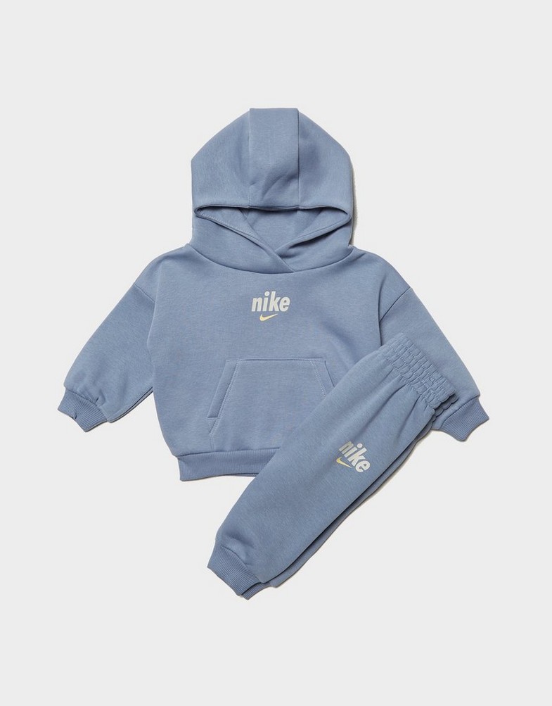 Komplet dresowy dziecięcy NIKE KOMPLET PULLOVER HOODY SET B 66L950-U9E Szary