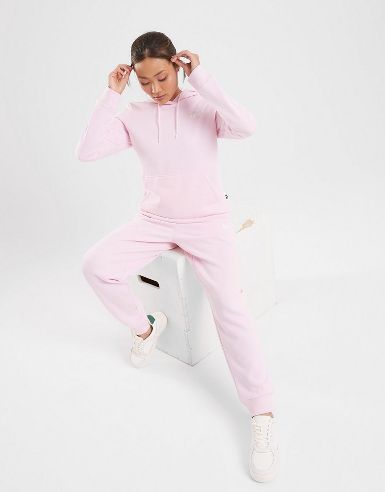 Dámska mikina PUMA MIKINA S KAPUCŇOU EMBROIDERY   HOODIE PEARL PINK 67000462 Ružová