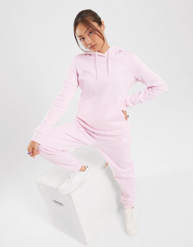 Dámska mikina PUMA MIKINA S KAPUCŇOU EMBROIDERY   HOODIE PEARL PINK 67000462 Ružová
