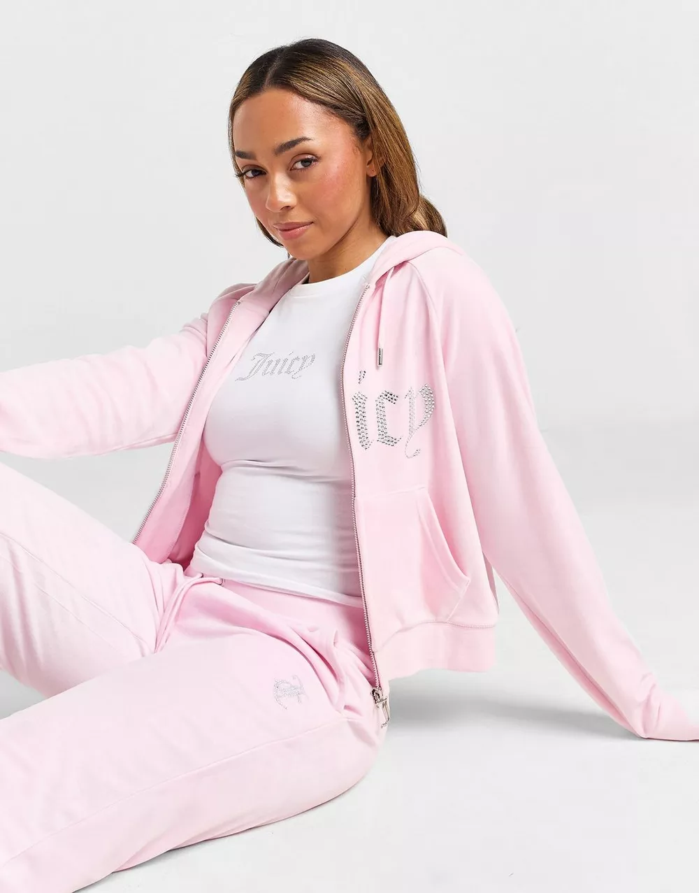 JUICY COUTURE ФУТБОЛКА DMNT BABY T WHT, фото 1 з 5