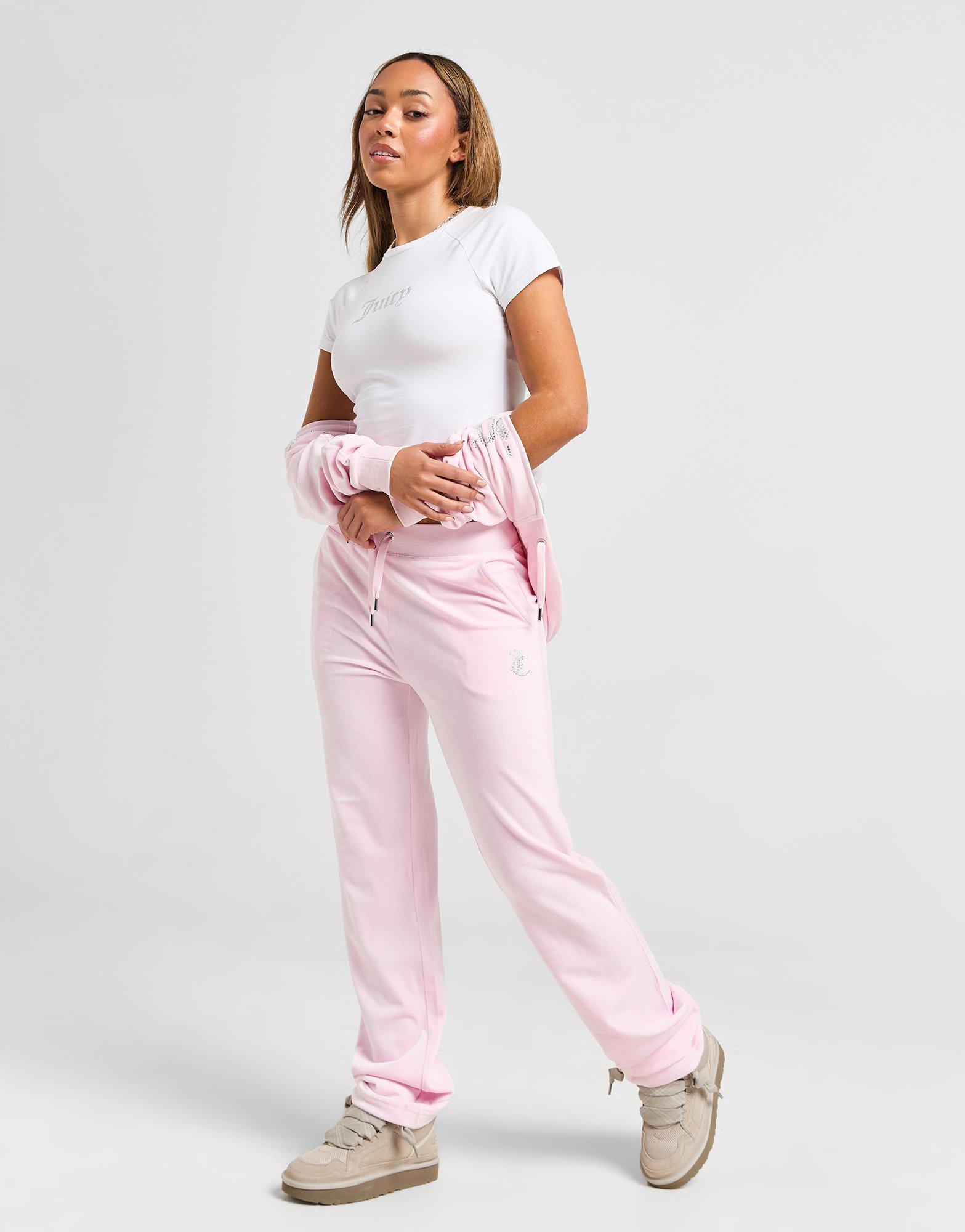 Tricou pentru femei JUICY COUTURE TRICOU DMNT BABY T WHT JCMCT223257117 Alb