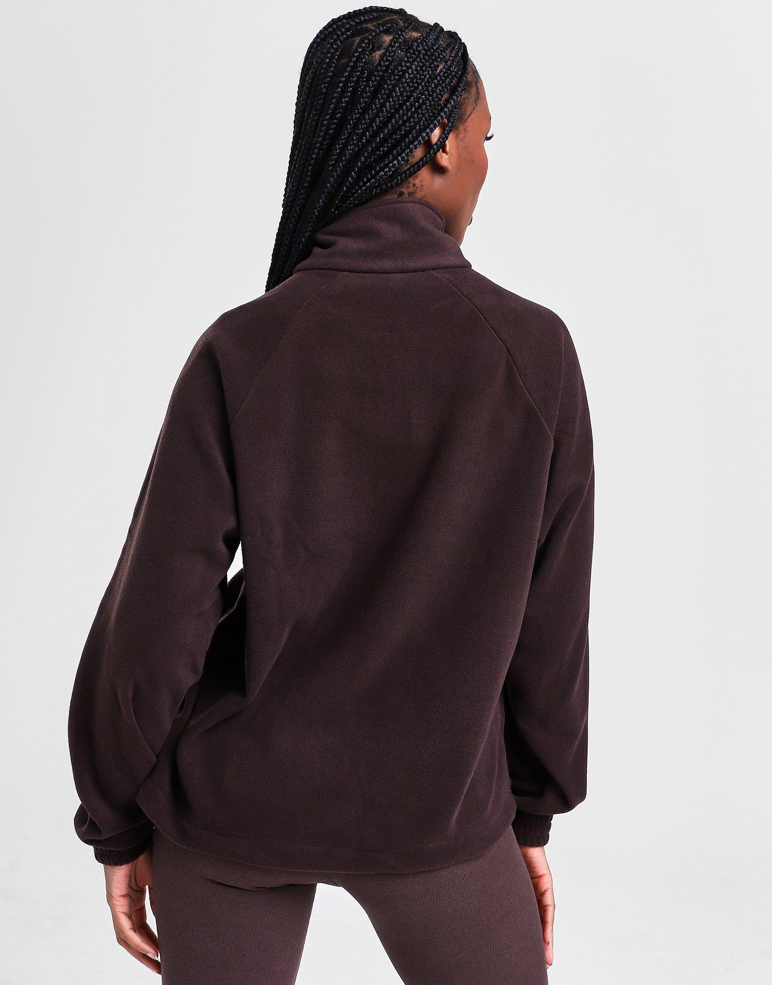 Жіночі кофти ADIDAS КОФТА НА БЛИСКАВЦІ PLR FLC 1/4 ZIP BRN 42 IS5240 Коричневий