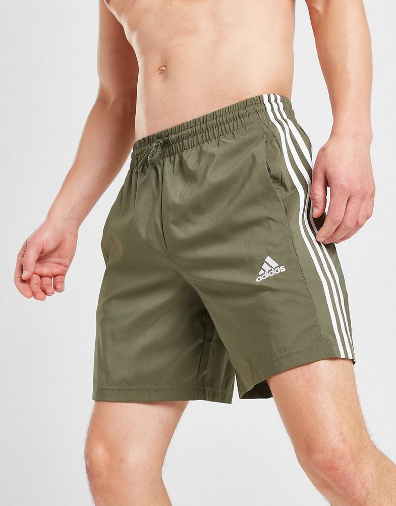 Krótkie spodenki, szorty męskie ADIDAS SZORTY BOS WVN SHT OLIVE IC1488 Brązowy