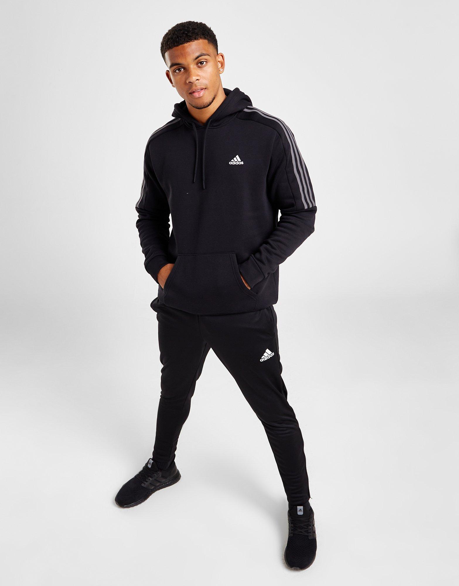 Чоловічі кофти ADIDAS КОФТА З КАПЮШОНОМ 3 STRIPES HOODIE SWEATHIRT IP3869 Чорний