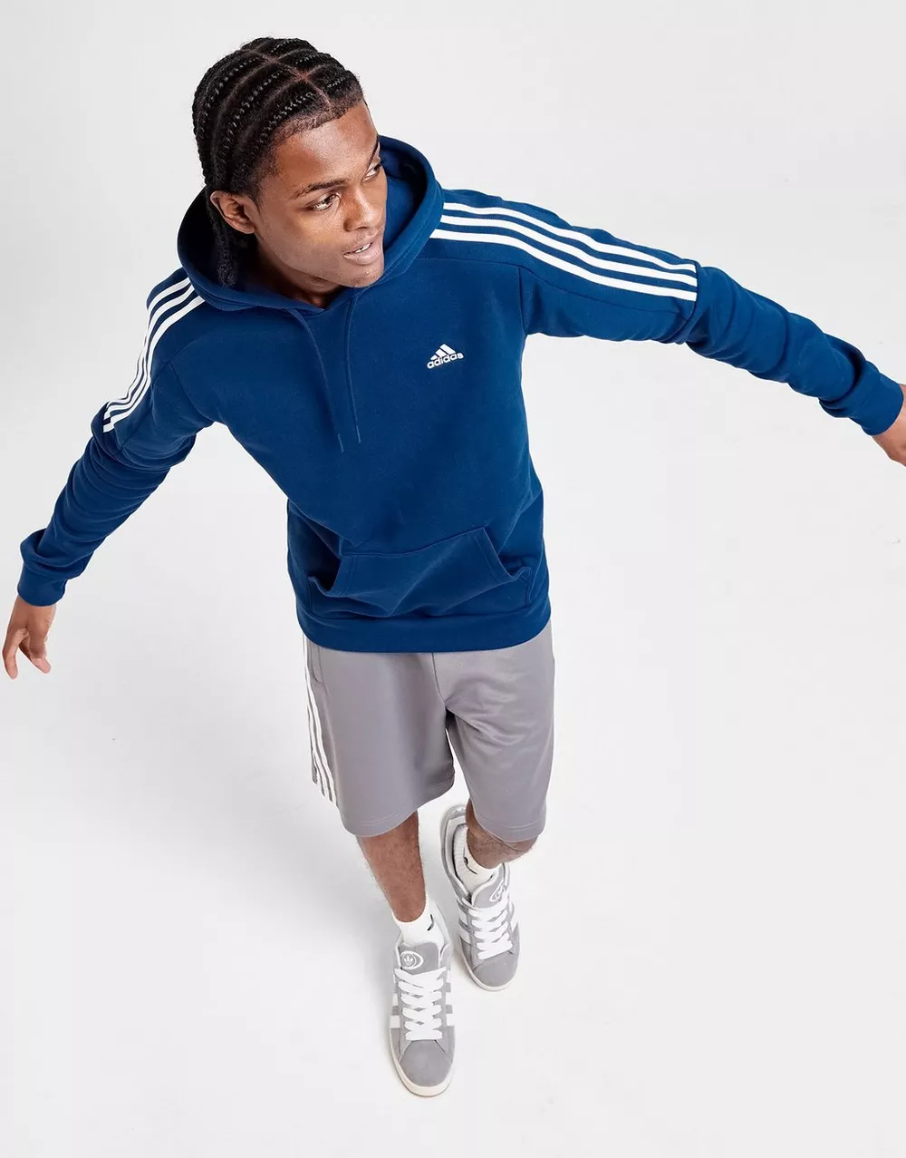 ADIDAS КОФТА З КАПЮШОНОМ 3 STIPES HOODIE SWEATHIRT, фото 1 з 4