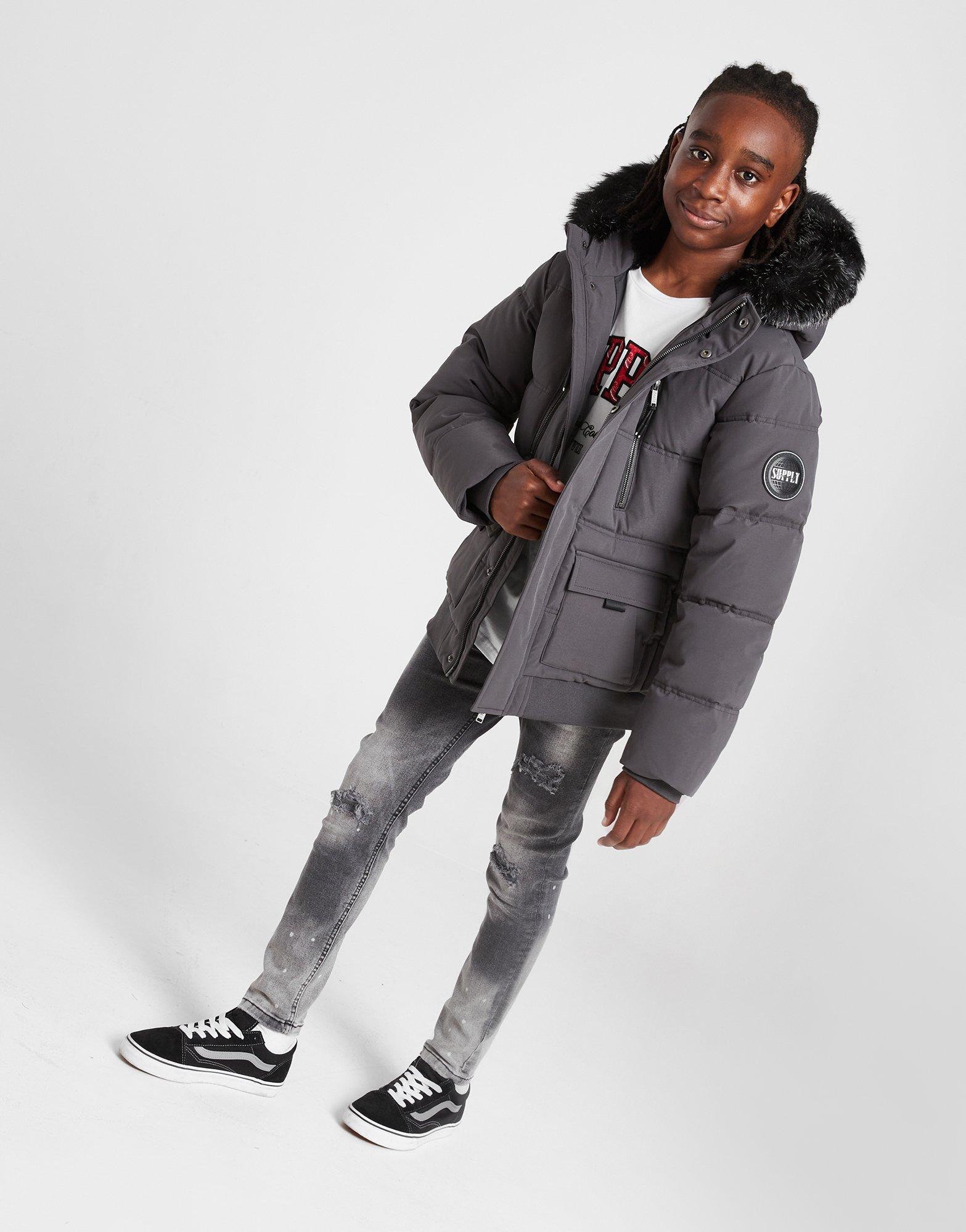 SUPPLY&DEMAND КУРТКА DESTRUCT SHORT PARKA SUPTJ16627040 Сірий