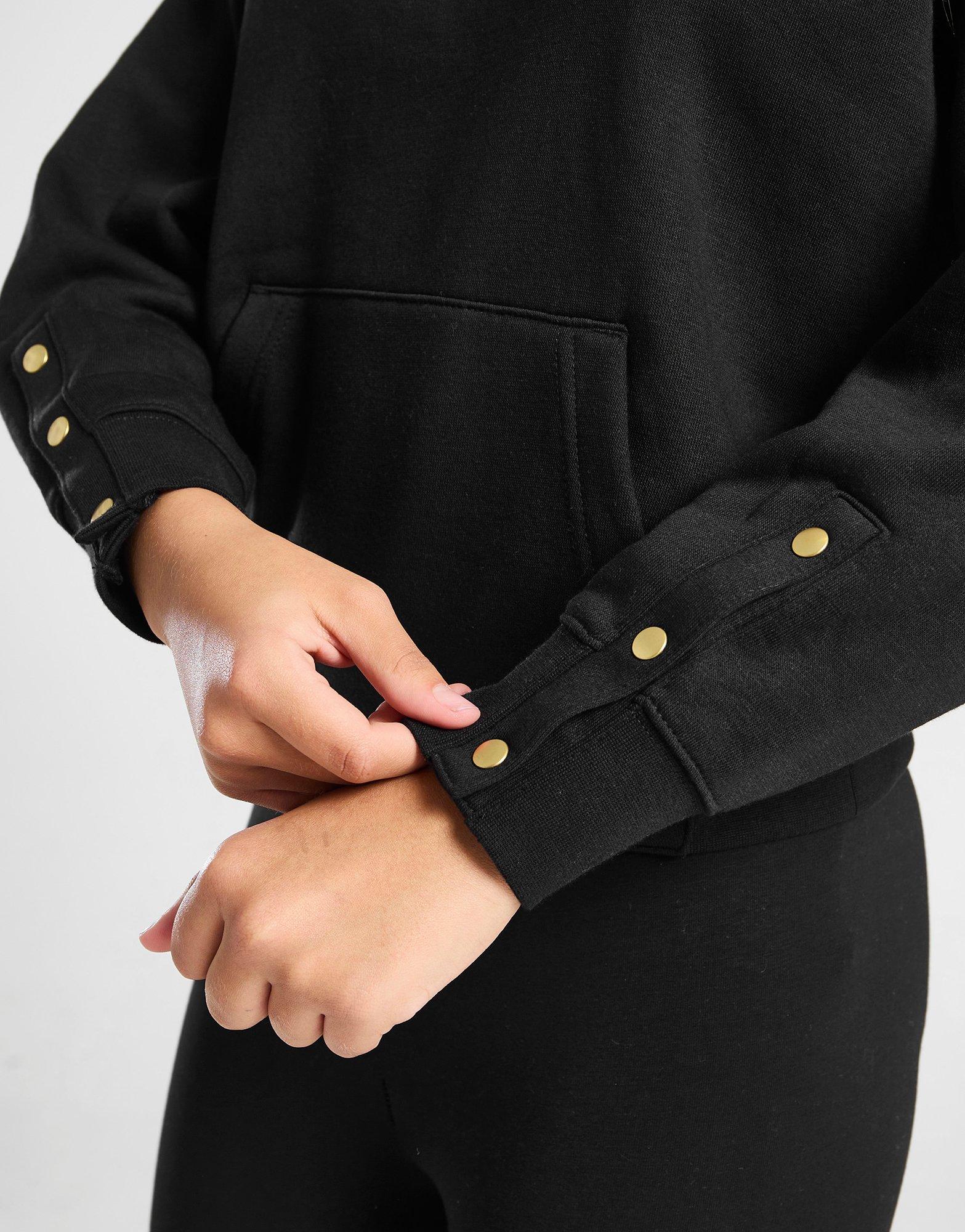 Vaikiškas džemperis JORDAN DŽEMPERIS SU GOBTUVU TAKE FLIGHT SNAP GIRL 45C807-023 Juoda