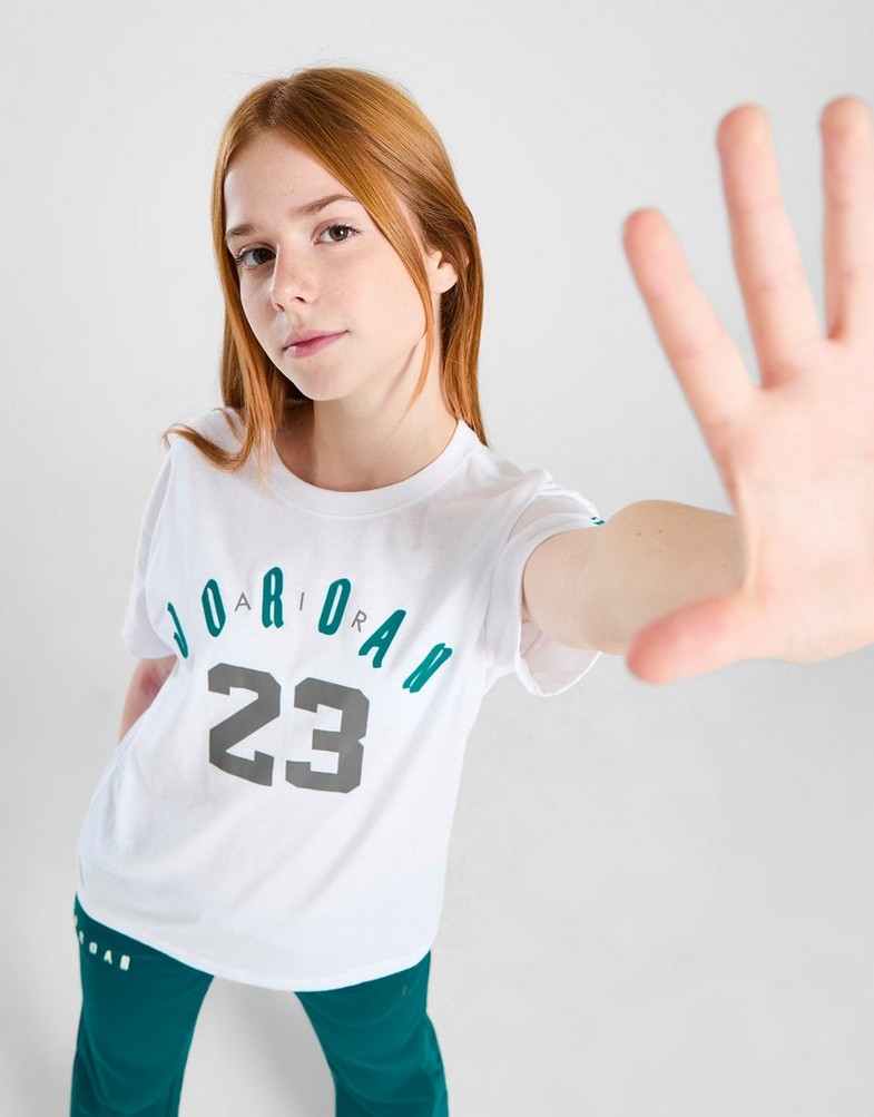 Tricou pentru copii JORDAN TRICOU 23 SOFT TOUCH SS GIRL 45C826-001 Alb
