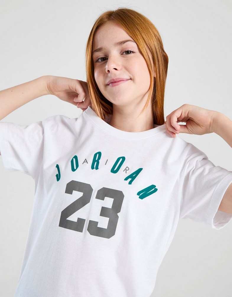 Tricou pentru copii JORDAN TRICOU 23 SOFT TOUCH SS GIRL 45C826-001 Alb