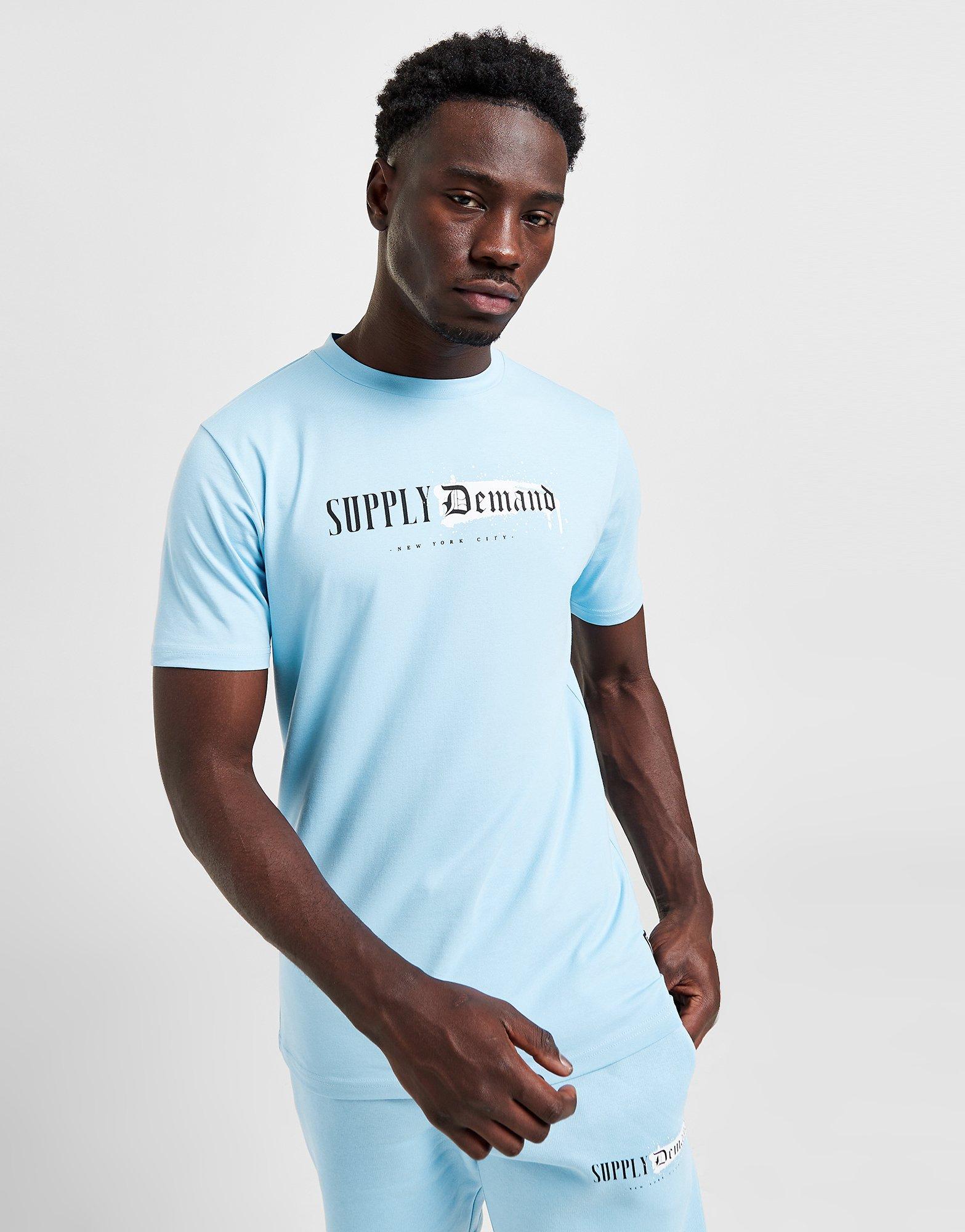 SUPPLY&DEMAND T-SHIRT TAGGED TEE SKY SUPTM16641 | kolor