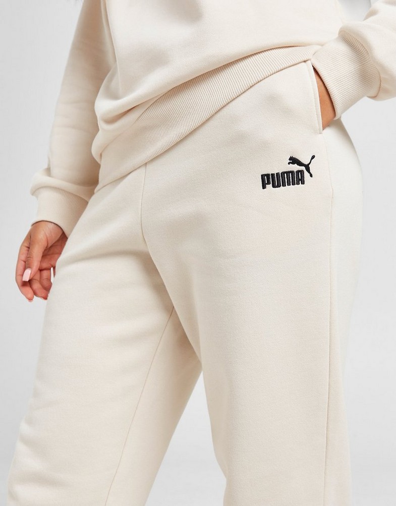 Pantaloni pentru femei PUMA PANTALONI  ESS+ EMBROIDERY HIGH-WAIST PANTS F 67000787 Bej