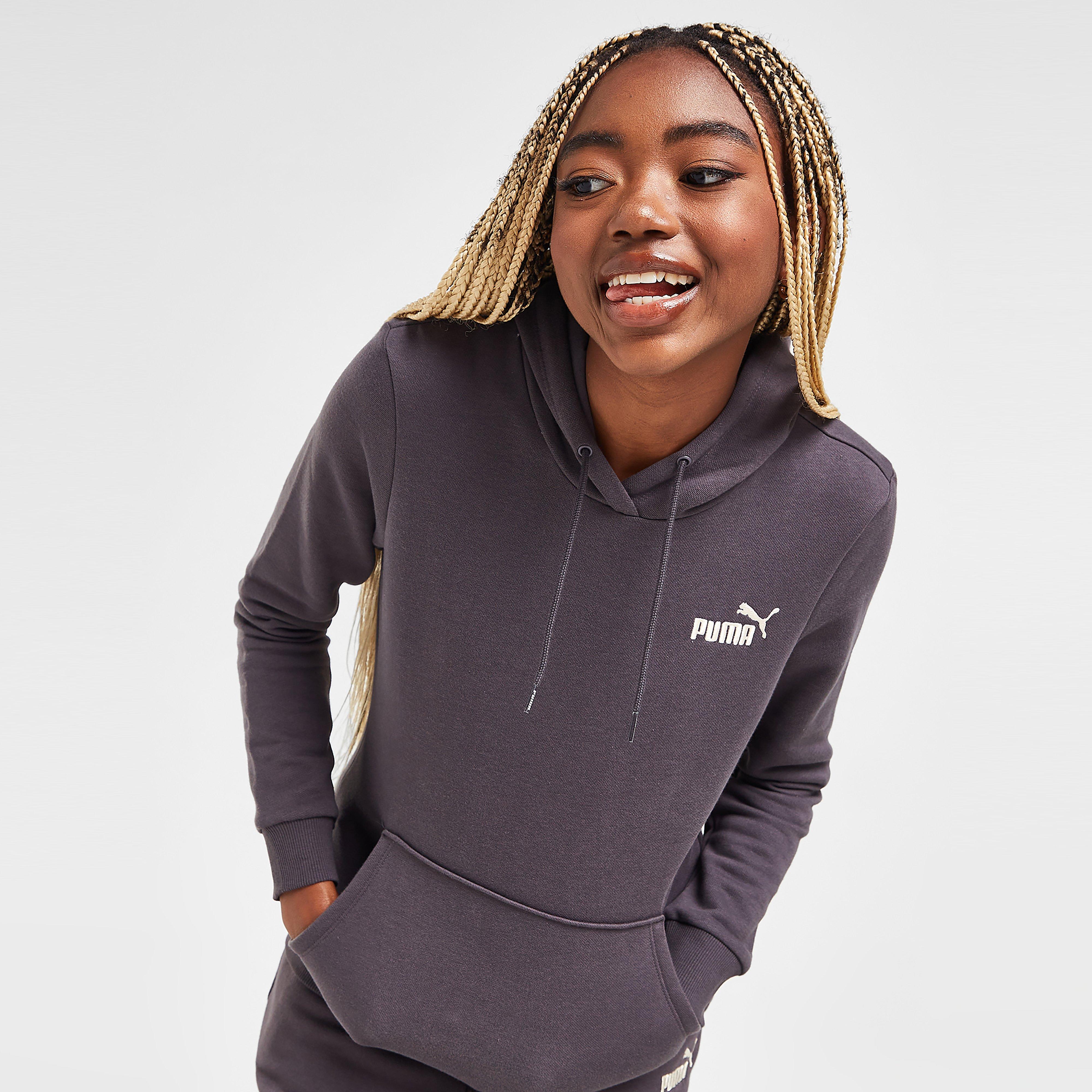 Bluză pentru femei PUMA BLUZĂ CU GLUGĂ ESS+ EMBROIDERY HOODIE FL