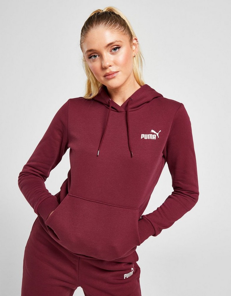 Bluza damska PUMA BLUZA Z KAPTUREM ESS+ EMBROIDERY HOODIE FL 67000434 Bordowy