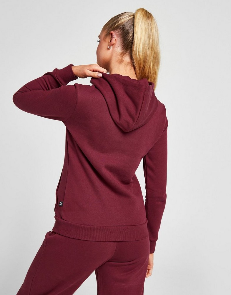 Bluza damska PUMA BLUZA Z KAPTUREM ESS+ EMBROIDERY HOODIE FL 67000434 Bordowy