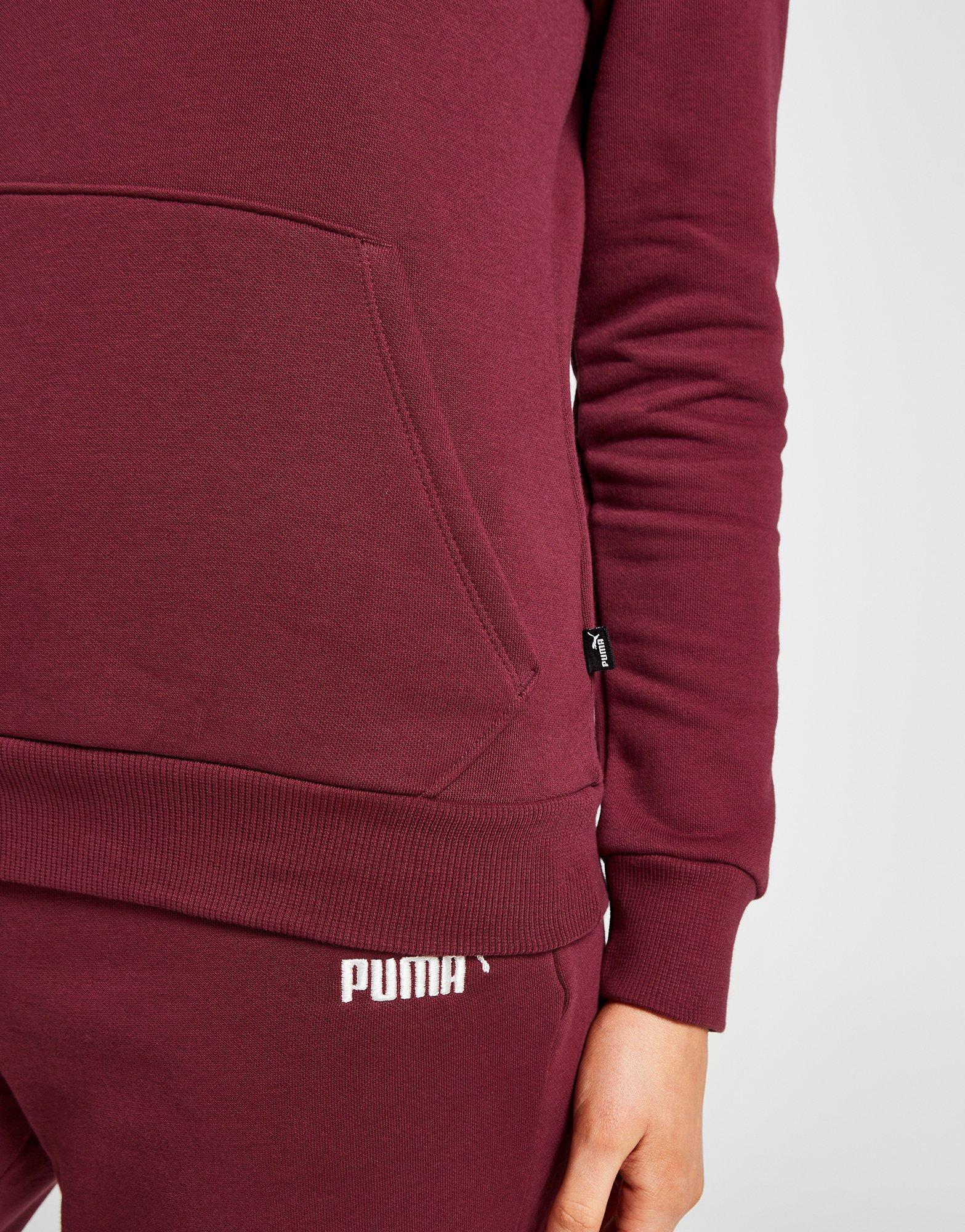 Bluza damska PUMA BLUZA Z KAPTUREM ESS+ EMBROIDERY HOODIE FL 67000434 Bordowy
